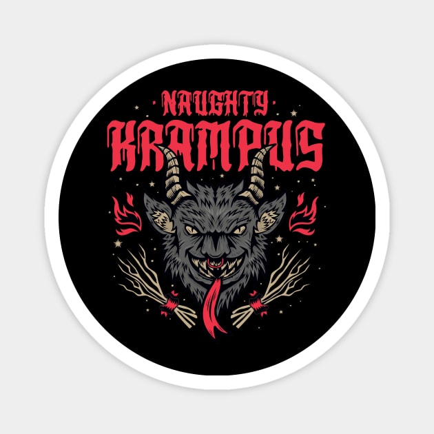 Naughty Krampus Magnet by Galleta gráfico